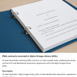  PMA contracts recorded in the Alpha Omega Library (AOL) – Private Membership Association Dailyplanet.Club