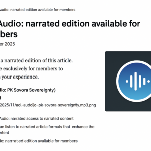 AOL Audio narrated edition available for members of Dailyplanet.Club.